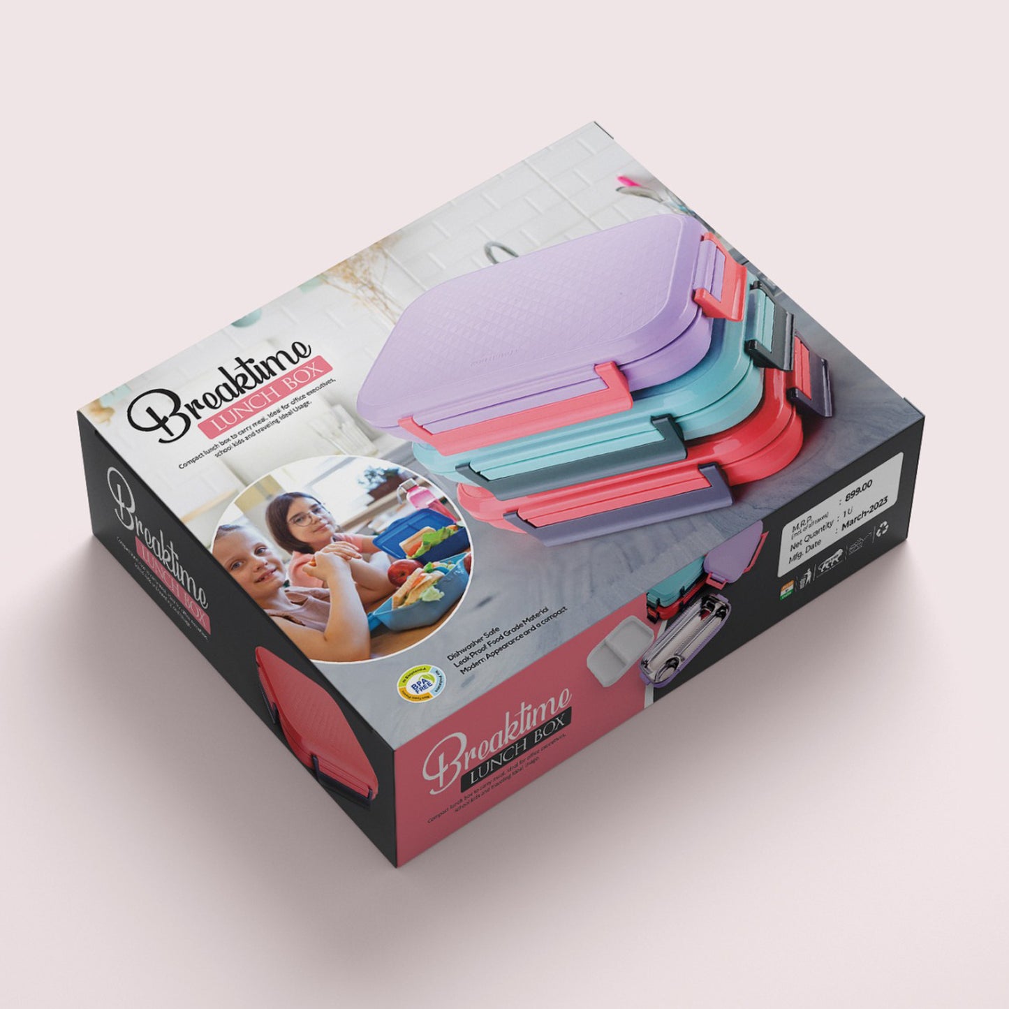 Lunch Box Food Containers For School Vivid Insulated Lunch Bag Keep Fresh Delicate Leak-proof Anti-scalding Bpa-free Perfect For A Filling Lunch Outdoor - Happy Price - Image 5