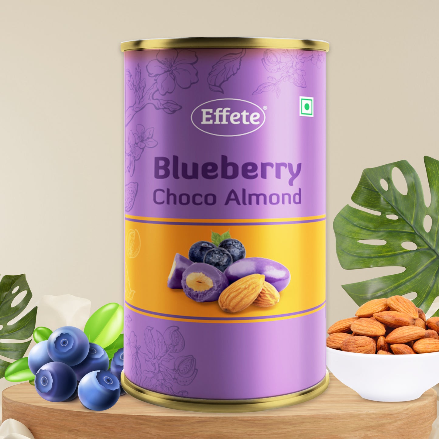 Blue Berry Choco Almond Chocolate (96 Gm) - Happy Price - Image 2