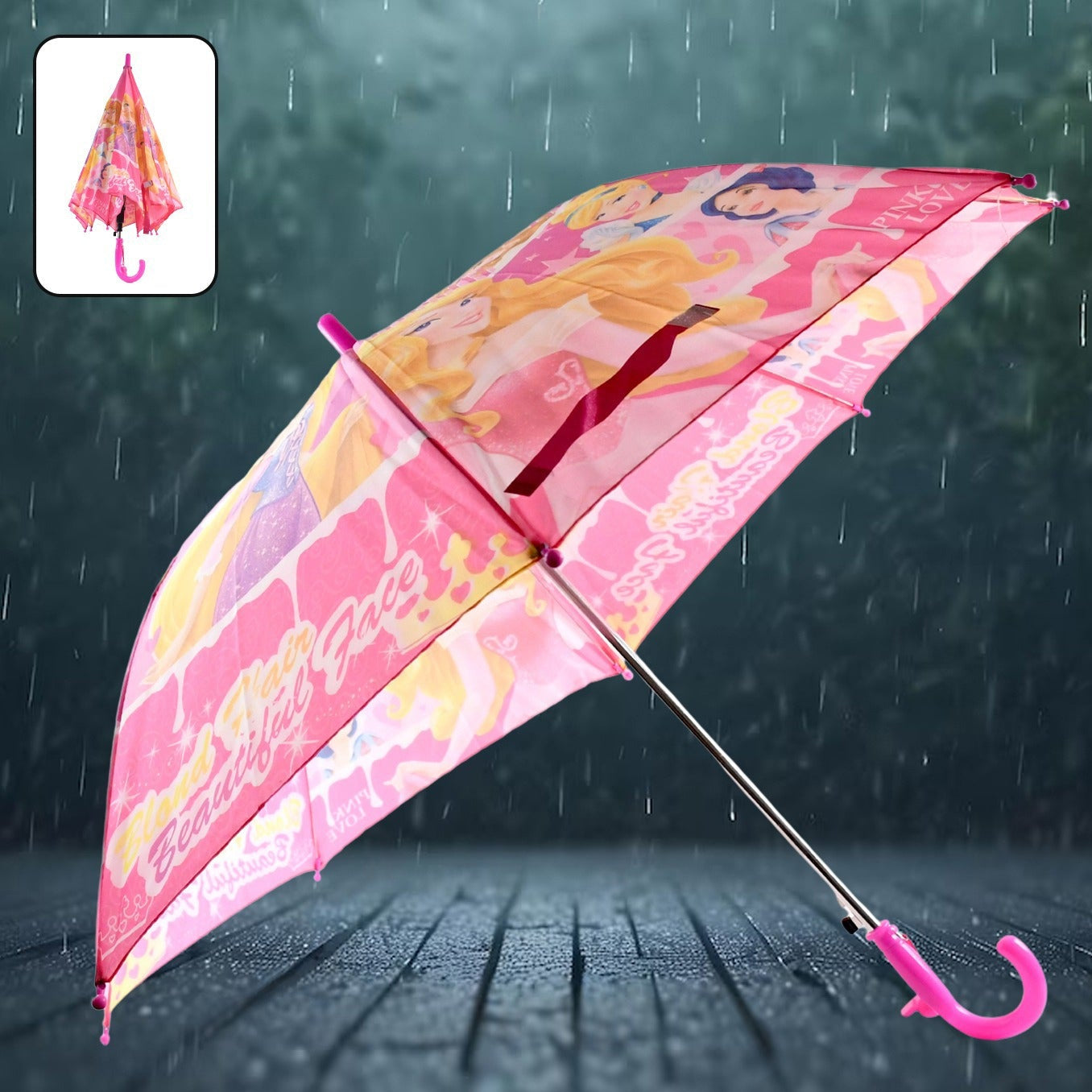3 Fold Manual Open Umbrella  Windproof Sunproof  Rainproof With Sturdy Steel Shaft  Easy To Hold  Carry  Umbrella For Women Men  Kids (1 Pc) - Happy Price - Image 1