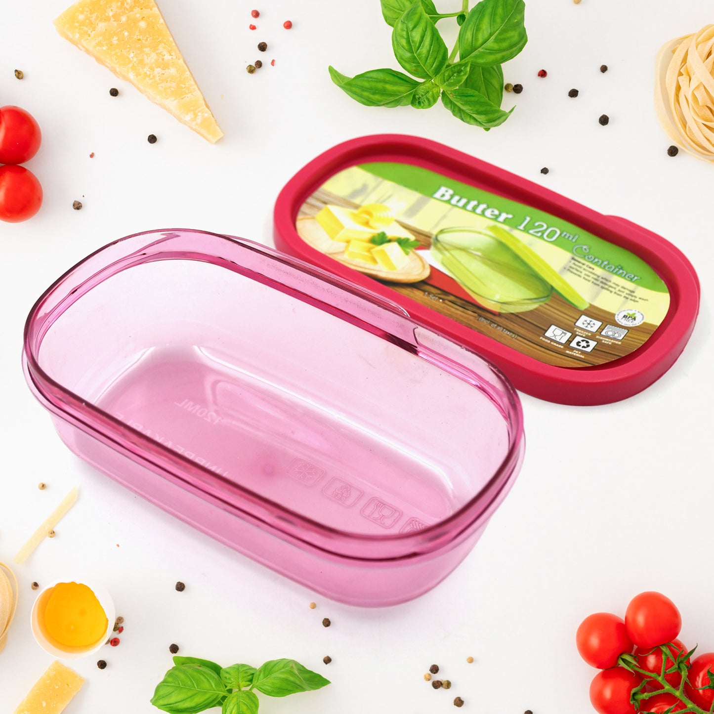 Butter Container Pp Butter Storage Box Easy To Take Portable Large Capacity For Kitchen For Home For Cheese For Butter (120 Ml) - Happy Price - Image 2