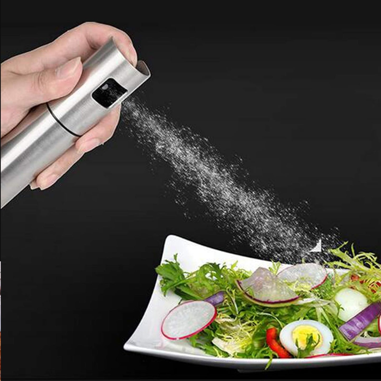 Oil Spray Bottle For Dosa  Food Grade Stainless Steel Glass Oil Spray Bottle (100 Ml) - Happy Price - Image 3