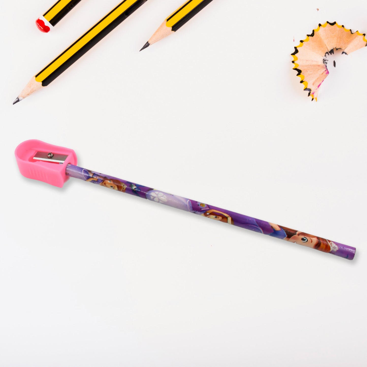 5 In 1 Mix Stationery Gift Set For Kids Stationary Set Including 2 Pencil Ruler Rubber Pencil Sharpener School Office Product Gift (5 Pcs Set) - Happy Price - Image 2