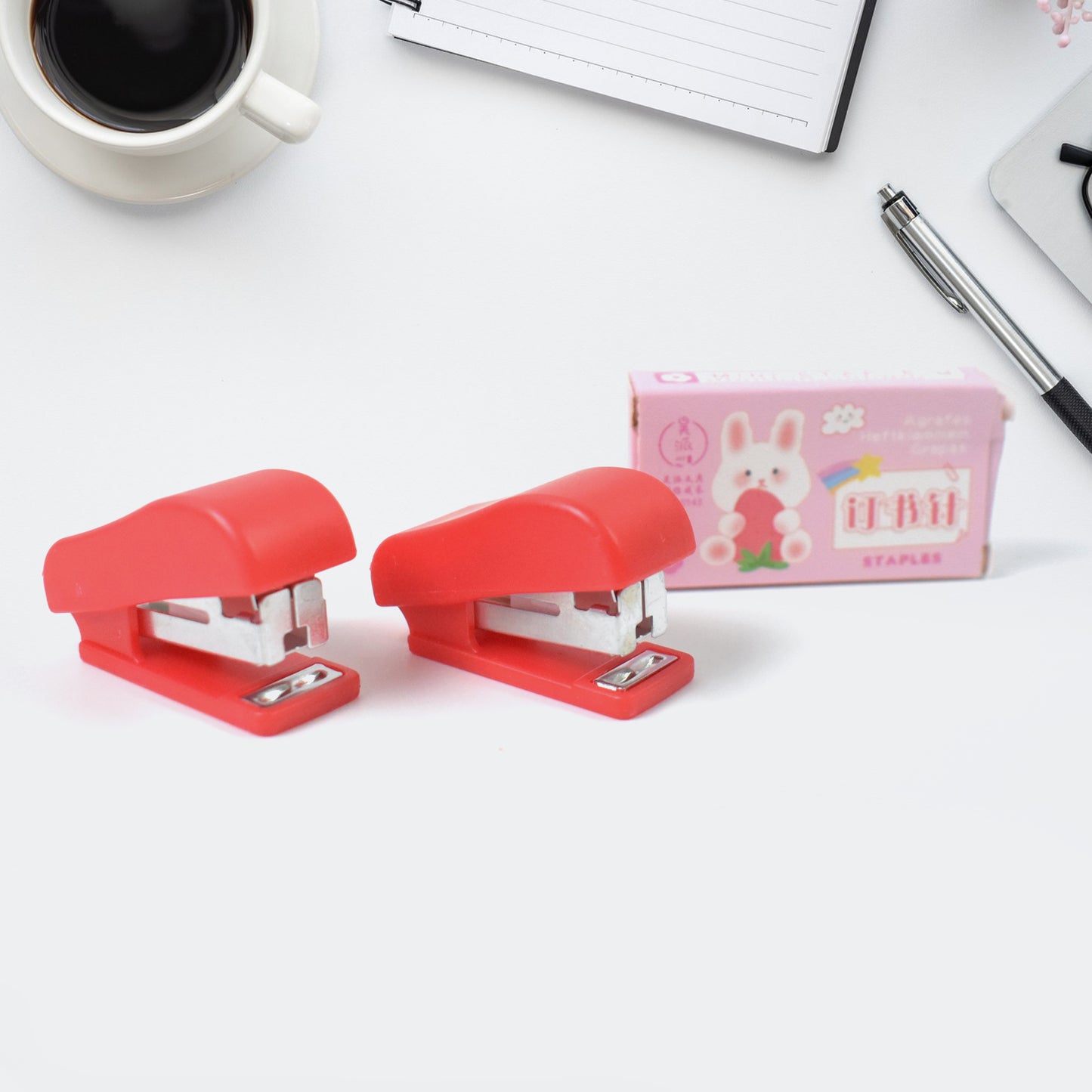 Mini Stapler With Staples  Pin Set (2 Pc) - Happy Price - Image 4