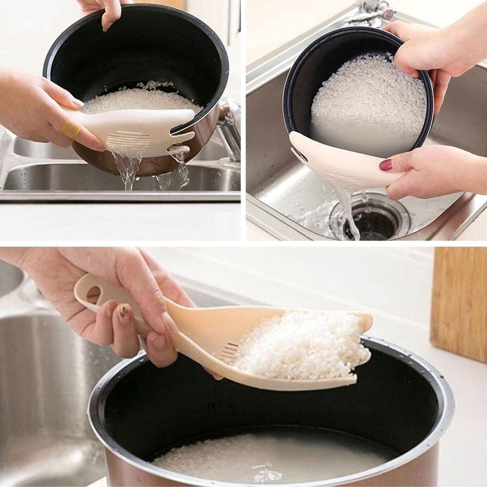 Rice Sieve Washer Practical Rice Strainer Spoon - Happy Price - Image 4