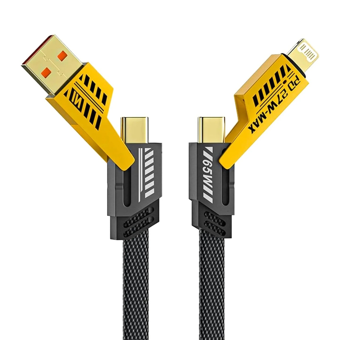 4 In 1 Fast Charging Cable (1 Pc  Loose) - Happy Price - Image 4