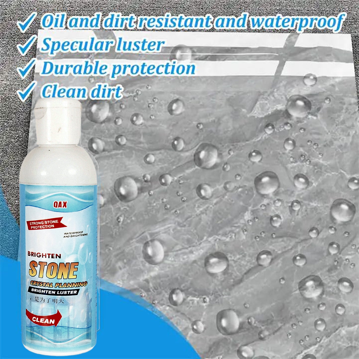 Stone Stain Remover Cleaner Stone Crystal Plating Agent Marble Stone Cleaner Polishes Crystal Plating For Kitchen Patio Backyard Marble Cleaner And Polish (75 Ml Approx  1 Pc) - Happy Price - Image 6