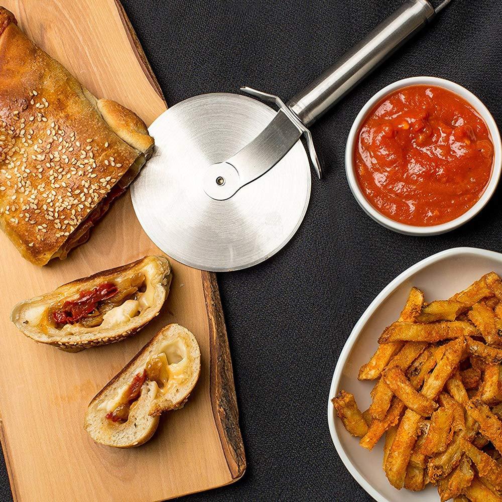 Stainless Steal Pizza Cutter Pastry Cutter Sandwiches Cutter - Happy Price - Image 4