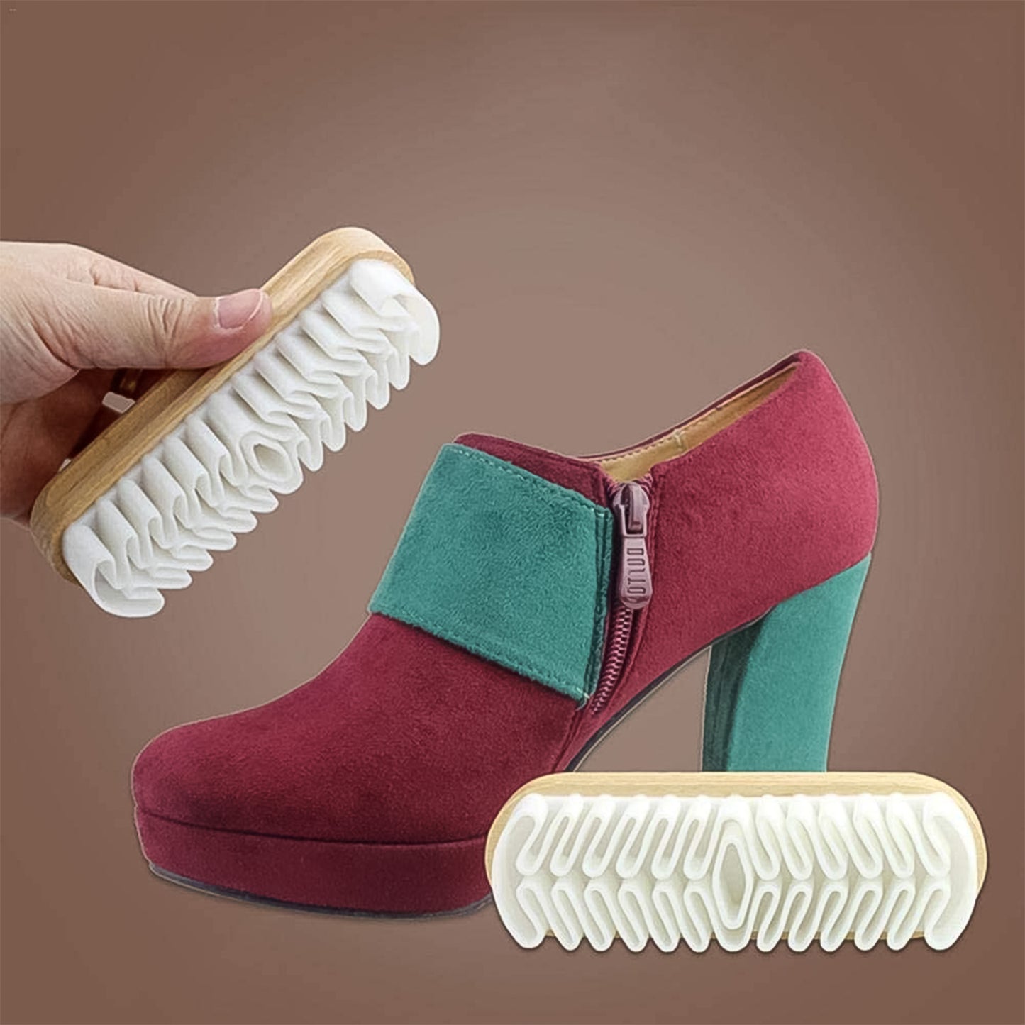 Shoe Cleaning Brush For Shoes  Boot Rubber Brush (1 Pc) - Happy Price - Image 3
