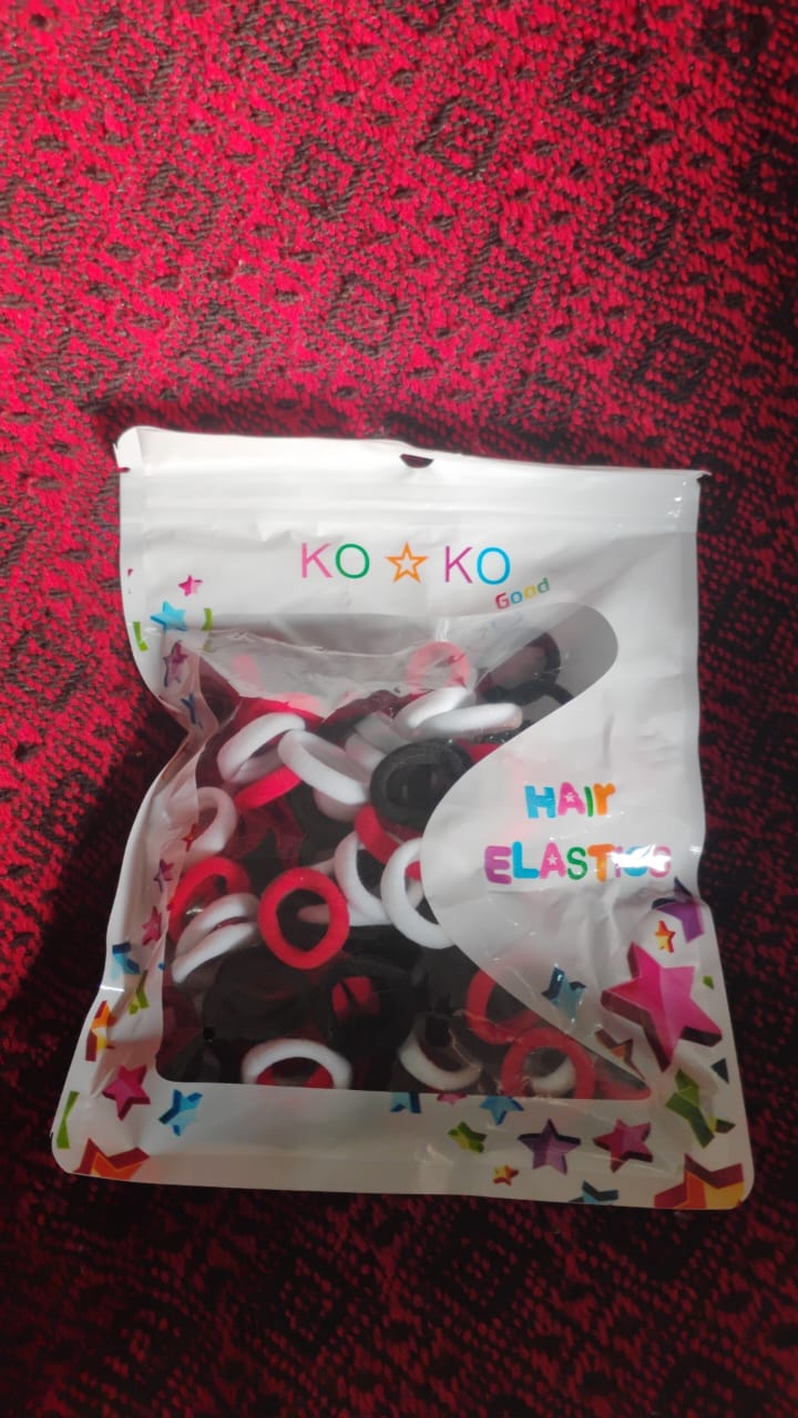Small Hairbands Bands For Hair Rubber Bands (Pack Of 50  Multicolour) - Happy Price - Image 7