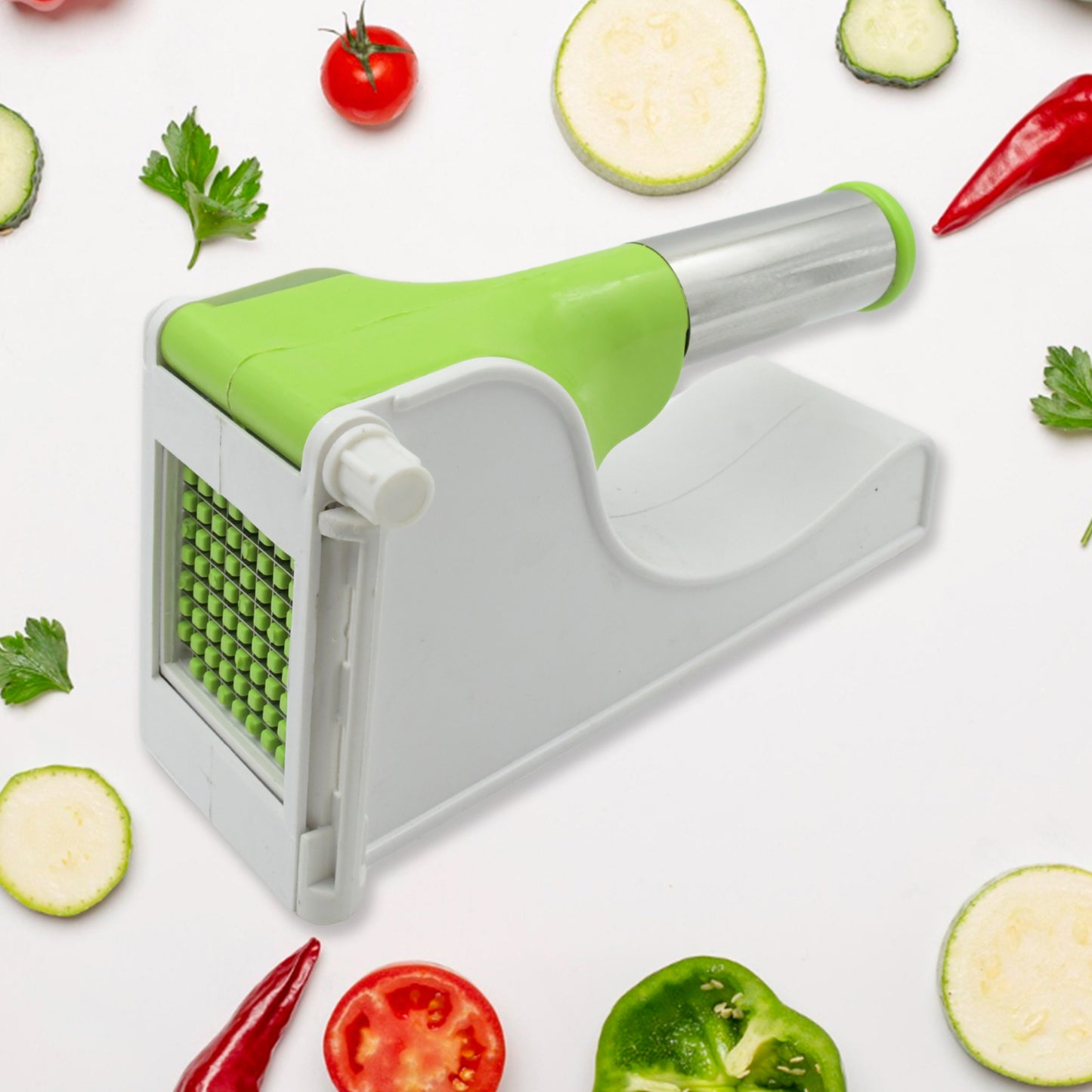 Virgin Plastic French Fry Chipser Potato Chipserpotato Slicer With Container - Happy Price - Image 2