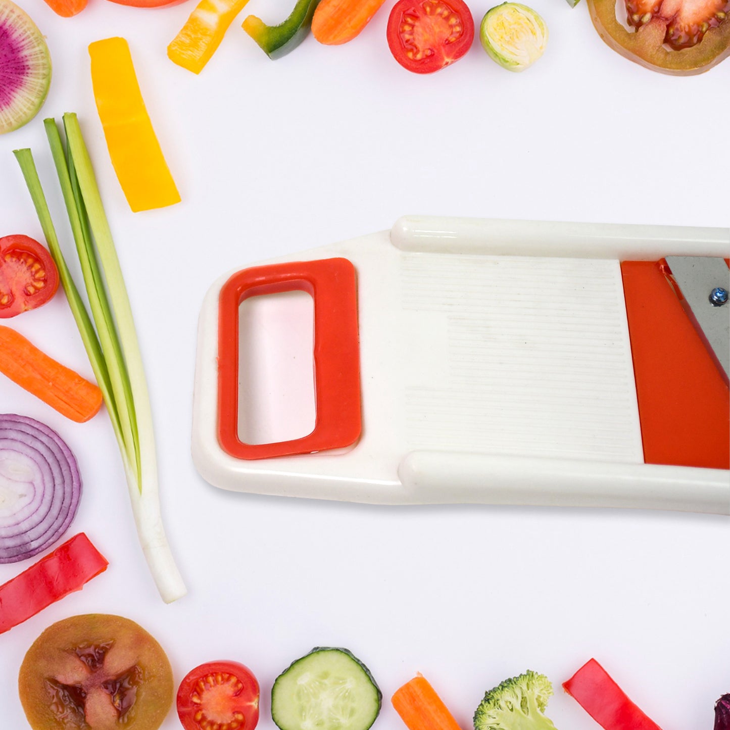 Plastic 6 In 1 Vegetables Slicer Cutter And Fruit Dicer Grater (1 Set) - Happy Price - Image 5