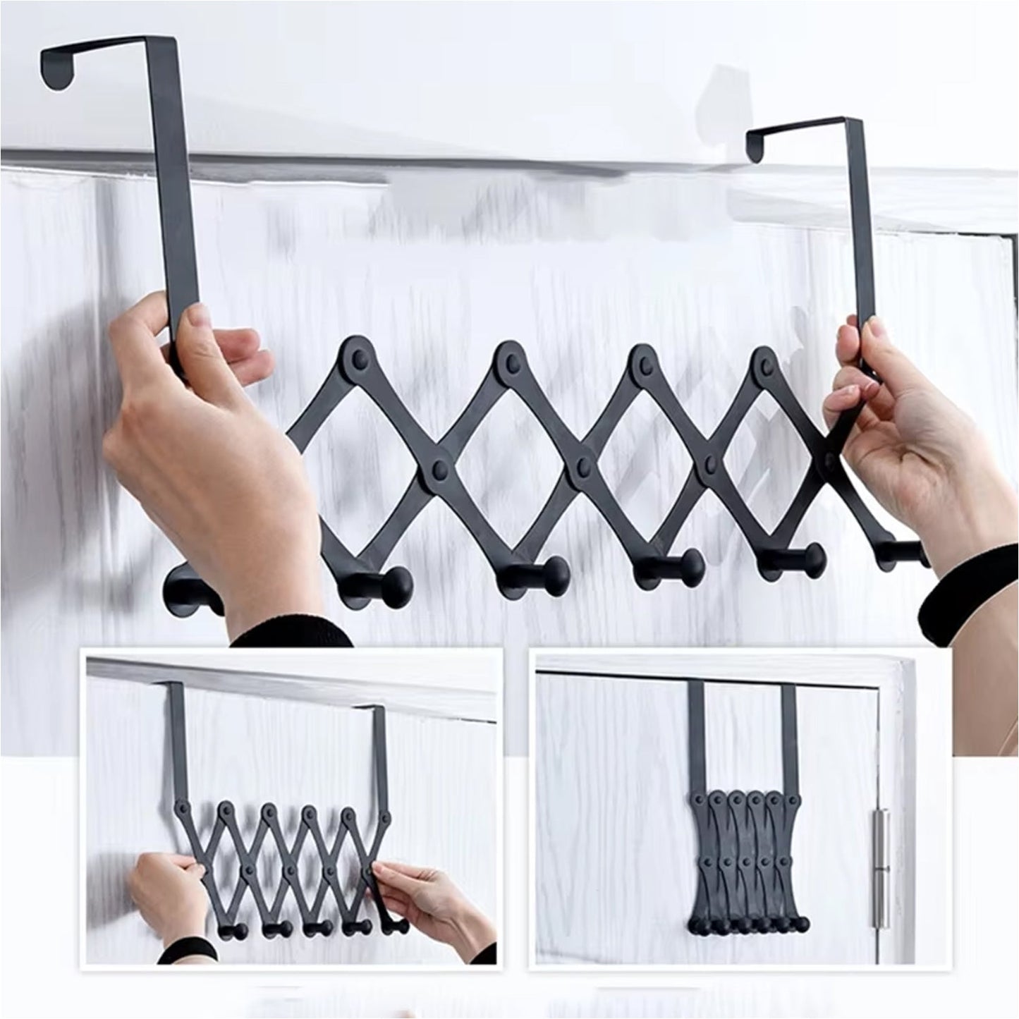 6 Hook Door Hanger Steel Coat Rack (1 Pc) - Happy Price - Image 4
