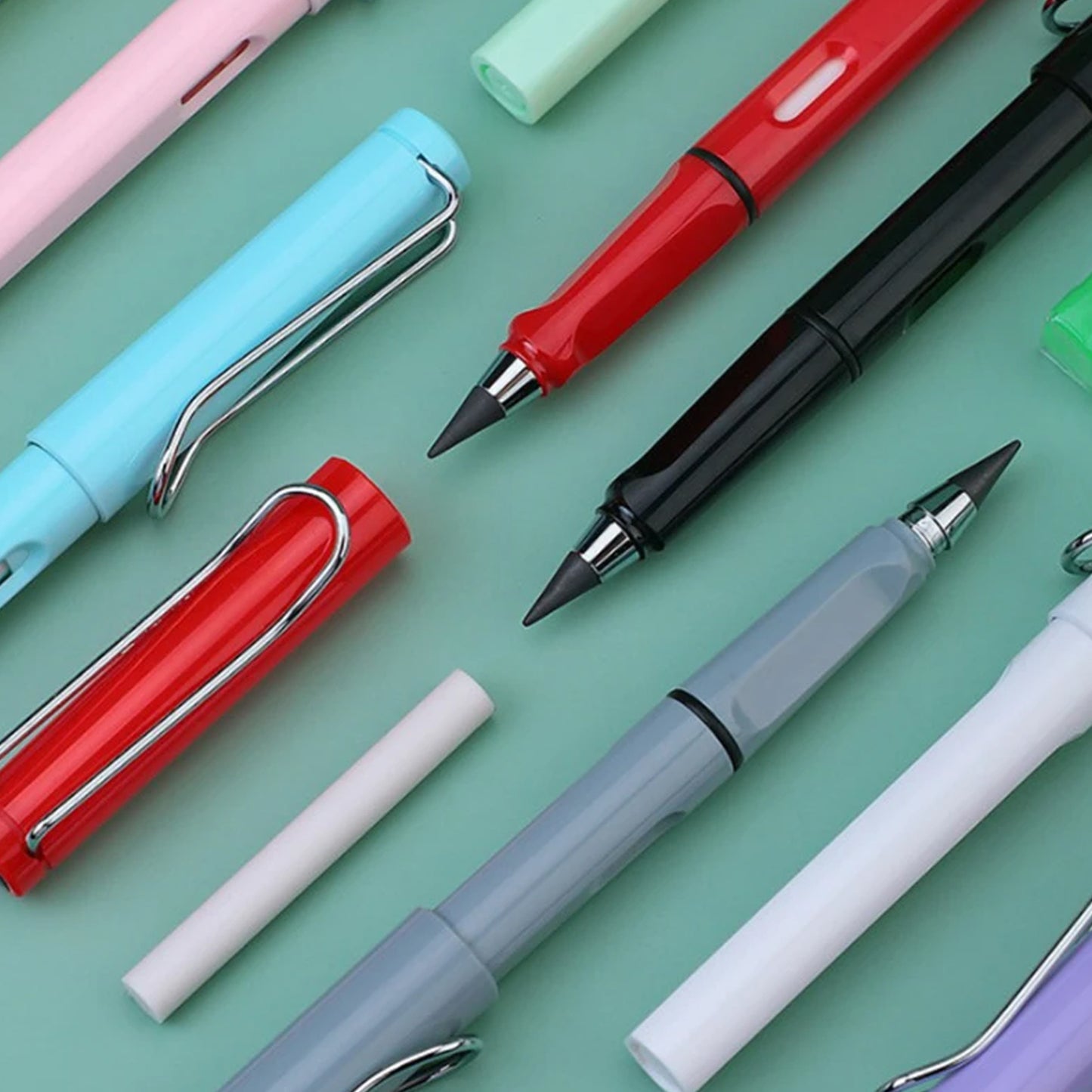 2 In1 Everlasting Pencil Replaceable Head With Eraser Inkless Pencils Eternal Infinite Pencil Portable Everlasting Pencil Reusable Erasable Magic Pencils For Kids Painting Stationary Set (1 Pc) - Happy Price - Image 6