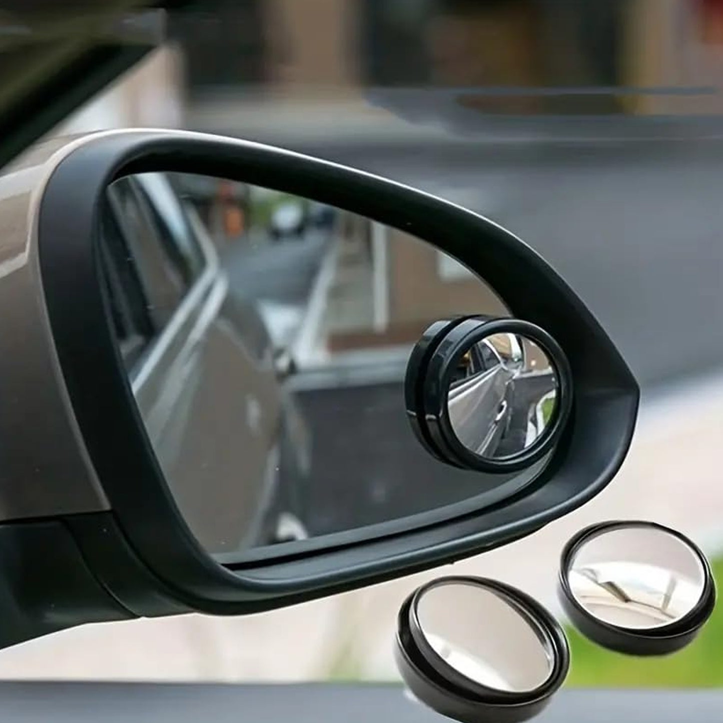 360degree Blind Spot Round Wide Angle Adjustable Convex Rear View Mirror - Pack Of 2 - Happy Price - Image 4