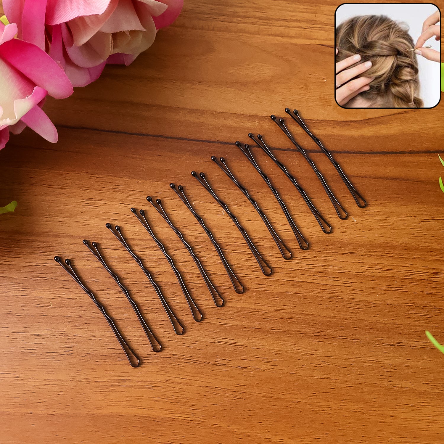 Premium Hair Bobby Pins Set 12pc - Happy Price - Image 1