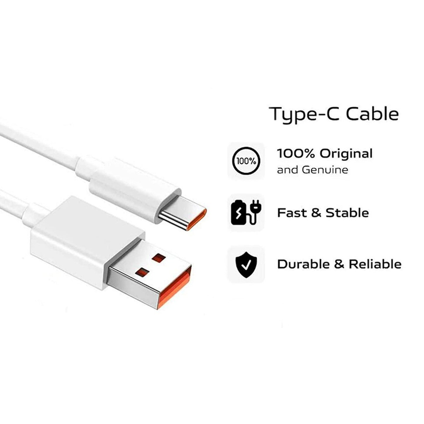 Type C Data Cable Fast Charging Cable (1 Mtr.  1 Pc) - Happy Price - Image 6