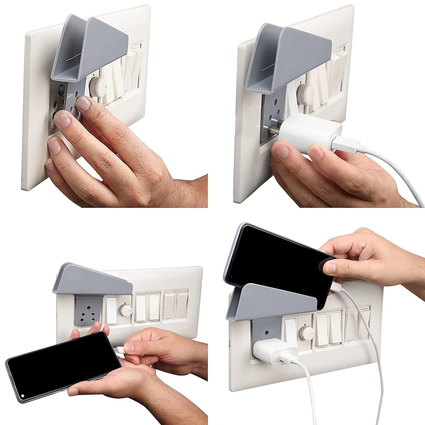 Plastic Secure Mobile Phone Charging Stand Holder (1 Pc  Mix Color) - Happy Price - Image 4