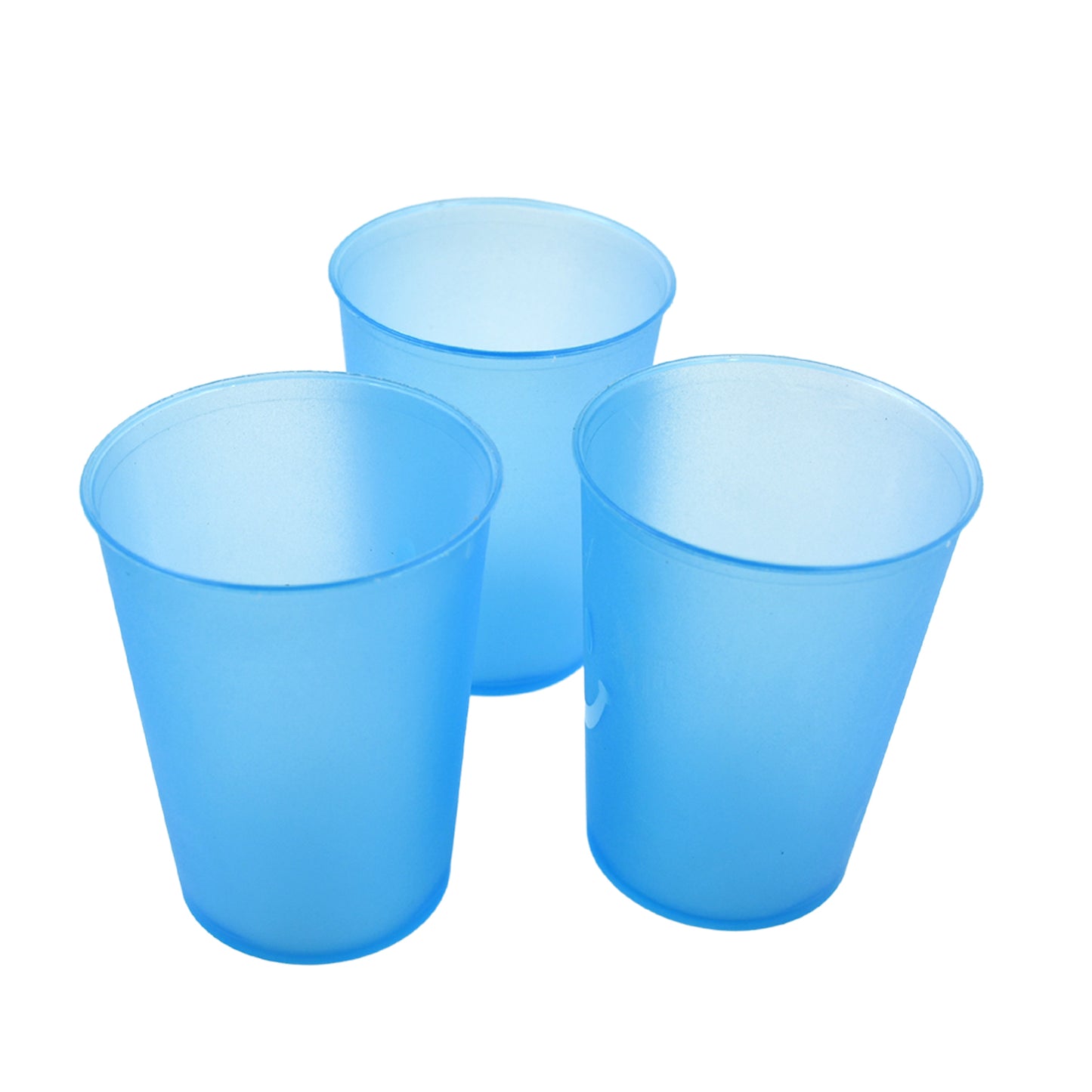 Plastic Tumblers Lightweight Cups  Glass Reusable Drinking Cups Restaurant Cups Dishwasher Safe Beverage Tumblers Glasses For Kitchen Water Transparent Glasses 3 Pc Set - Happy Price - Image 3