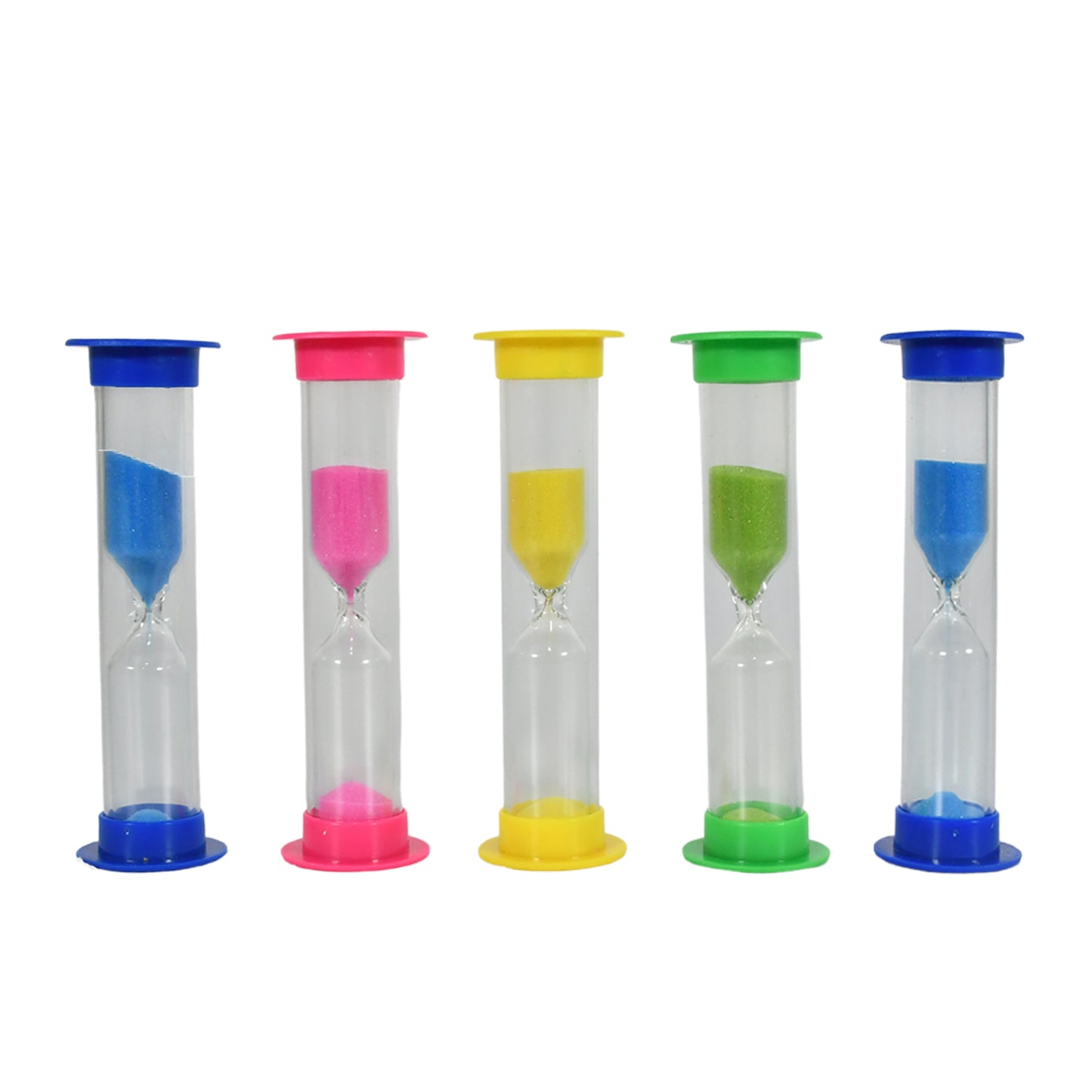 Sand Timer Plastic Hourglass Sand Glass Toy Sand Clock For Kitchen Office School And Brushing Teeth For Bathroom Timer Clock Children Hourglass Sand Glass Toothbrush Household Sand Clock (3 Min Approx  5 Pc) - Happy Price - Image 4