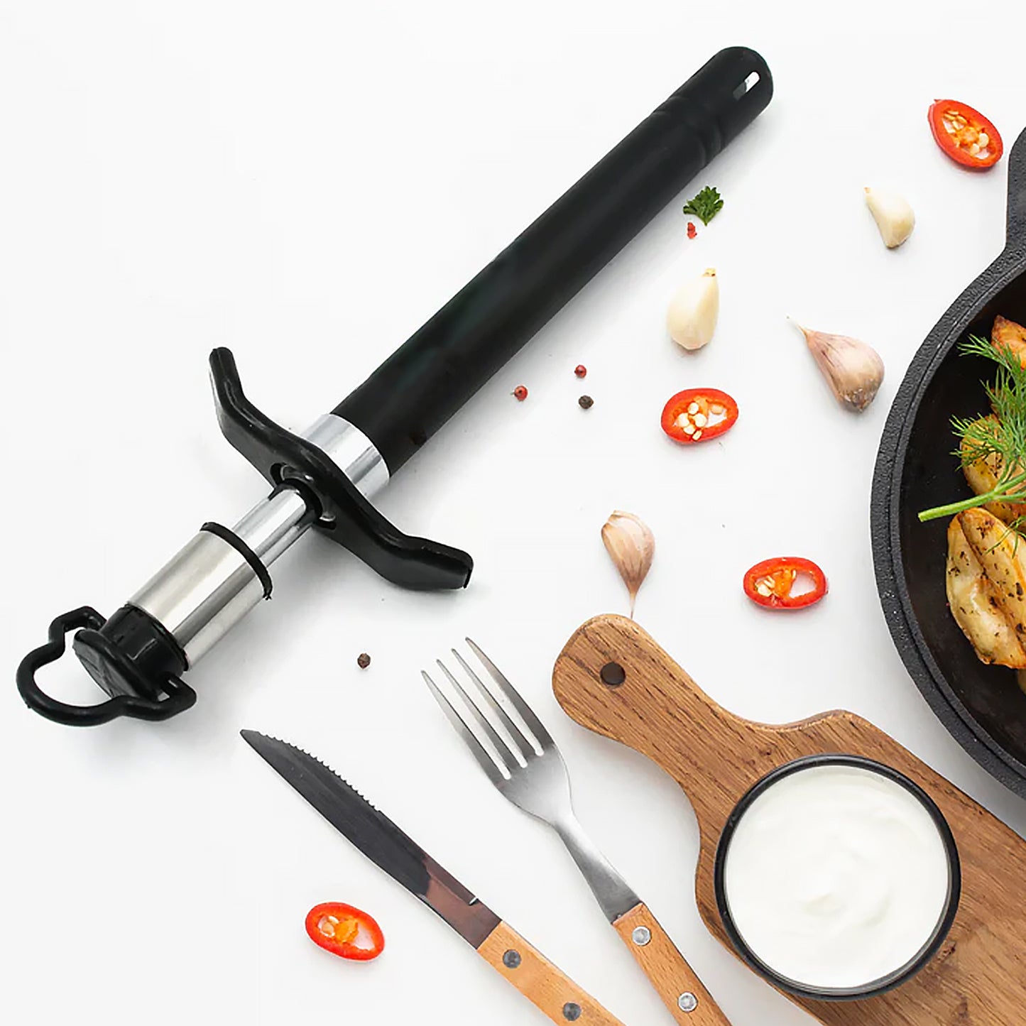 Stainless Steel Gas Lighter For Kitchen Gas Stove Long Lasting Unbreakable Lighters For Gas Stoves Restaurants  Kitchen (1 Pc) - Happy Price - Image 4