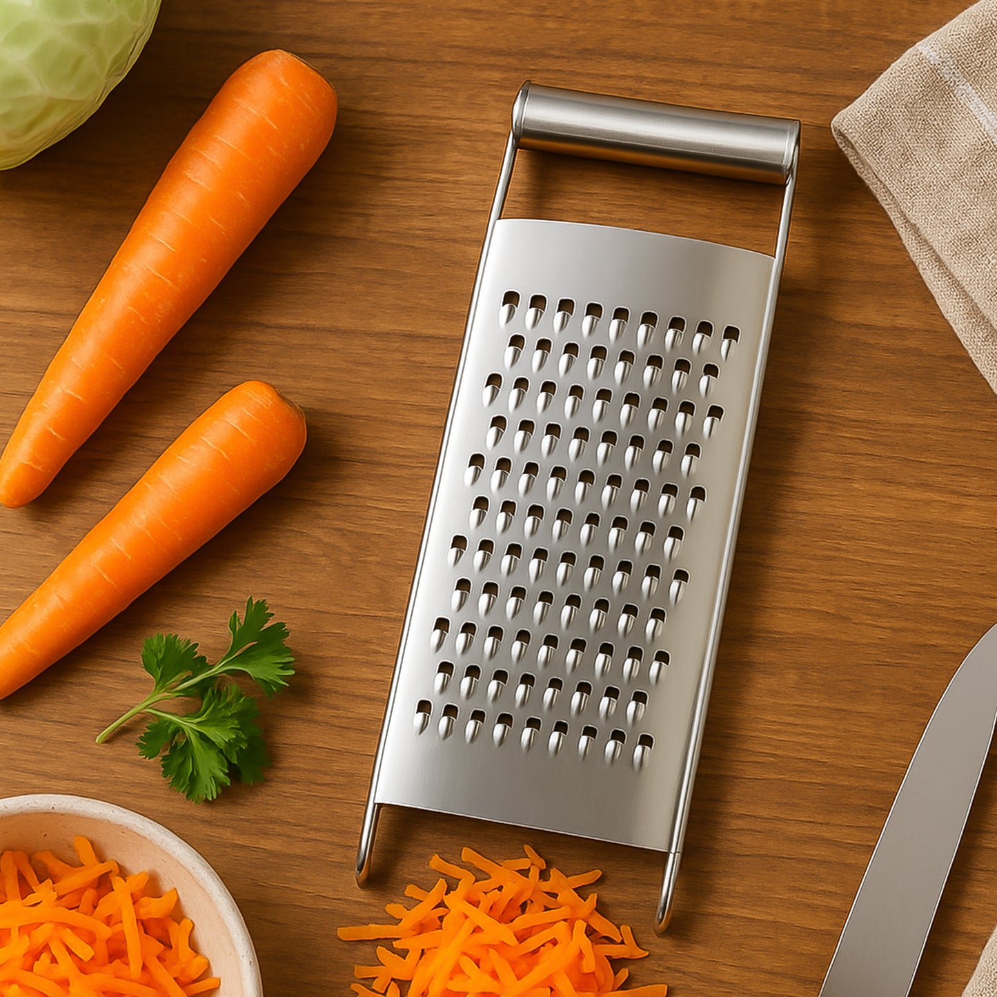 Ritu Premium Stainless Steel Handheld Grater  Slicer (1 Pc) - Happy Price - Image 5