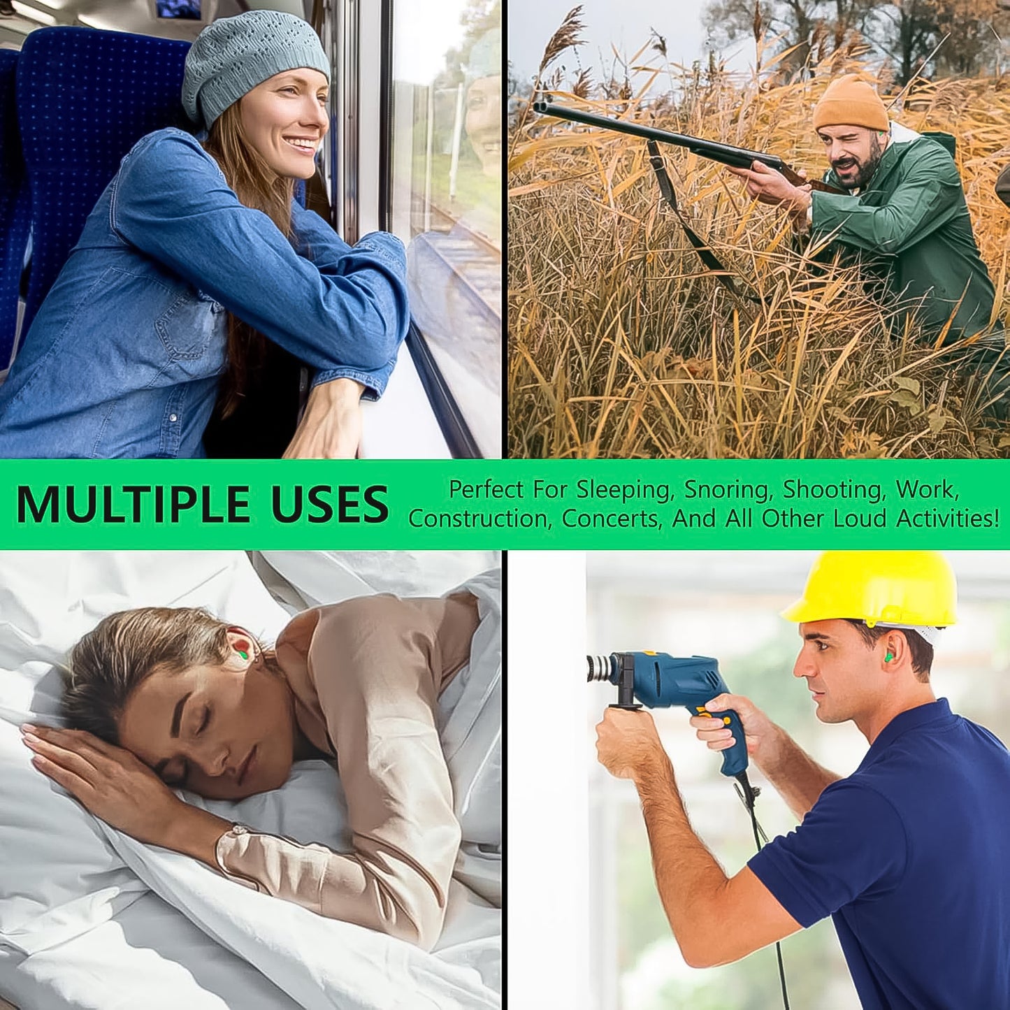 Earplugs Noise Reduction For Noise (1 Pair Foam) - Happy Price - Image 6