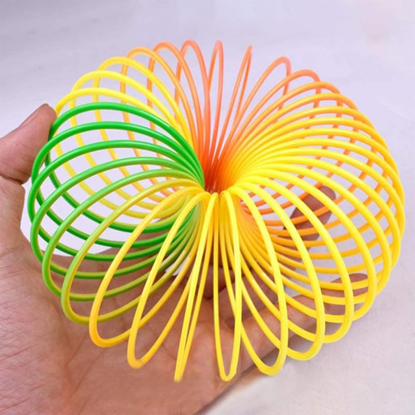 Rainbow Spring Rainbow Spring Toys Slinky Slinky Spring Toy Toy For Kids For Kids Adults Of All Age Group For Birthdays Compact And Portable Easy To Carry (1 Pc) - Happy Price - Image 4