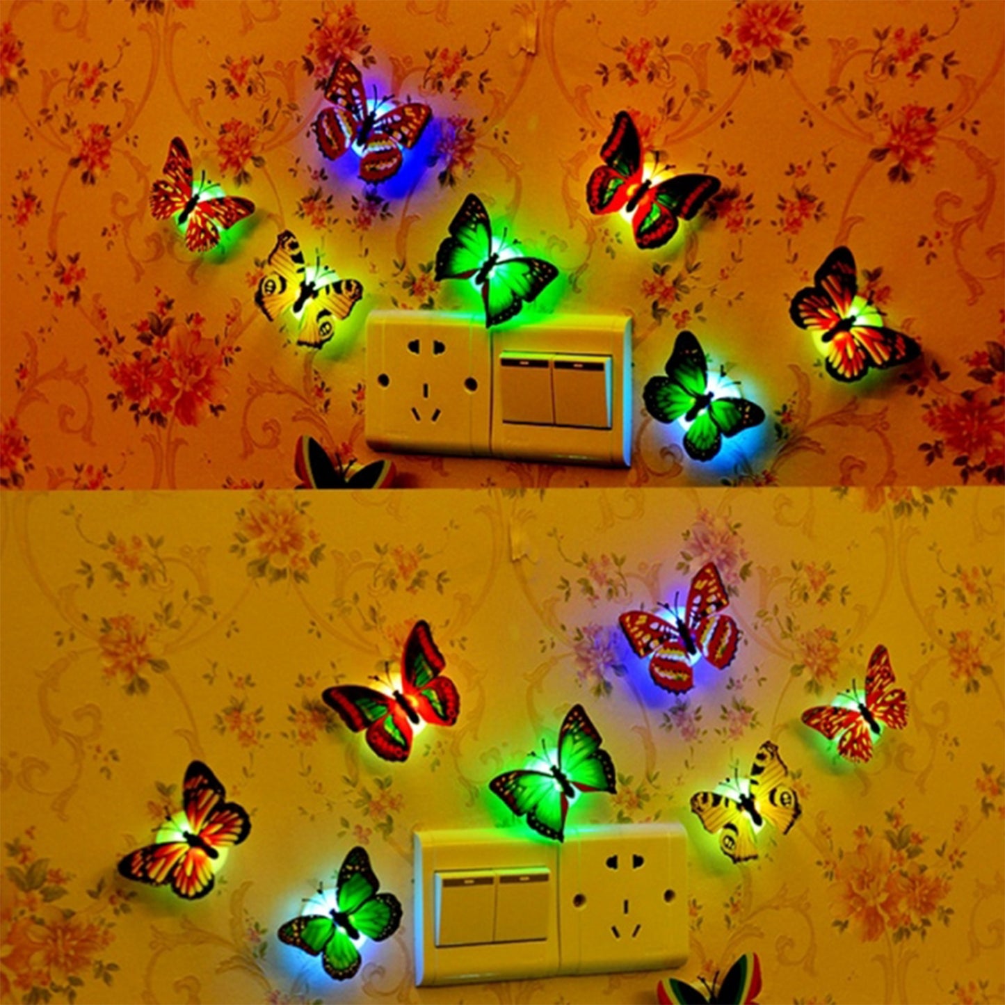The Butterfly 3d Night Lamp Comes With 3d Illusion Design Suitable For Drawing Room Lobby. - Happy Price - Image 4