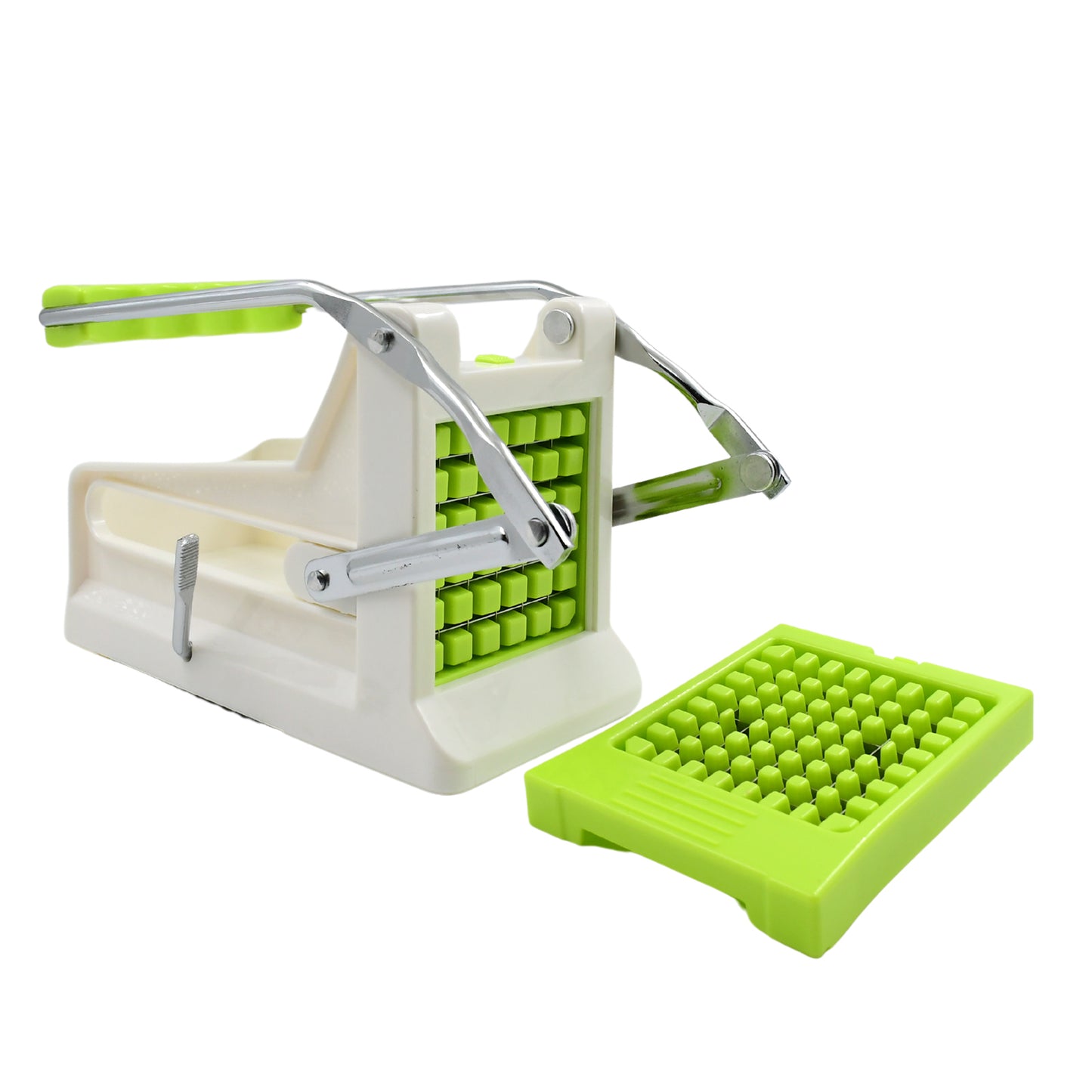 French Fry Cutter Great With Vegetables Potato Fries Cutter Professional Vegetable Cutter Stainless Steel Cutter Potato Onions Carrots Cucumbers Fruits Potato Cutter (1 Pc) - Happy Price - Image 4