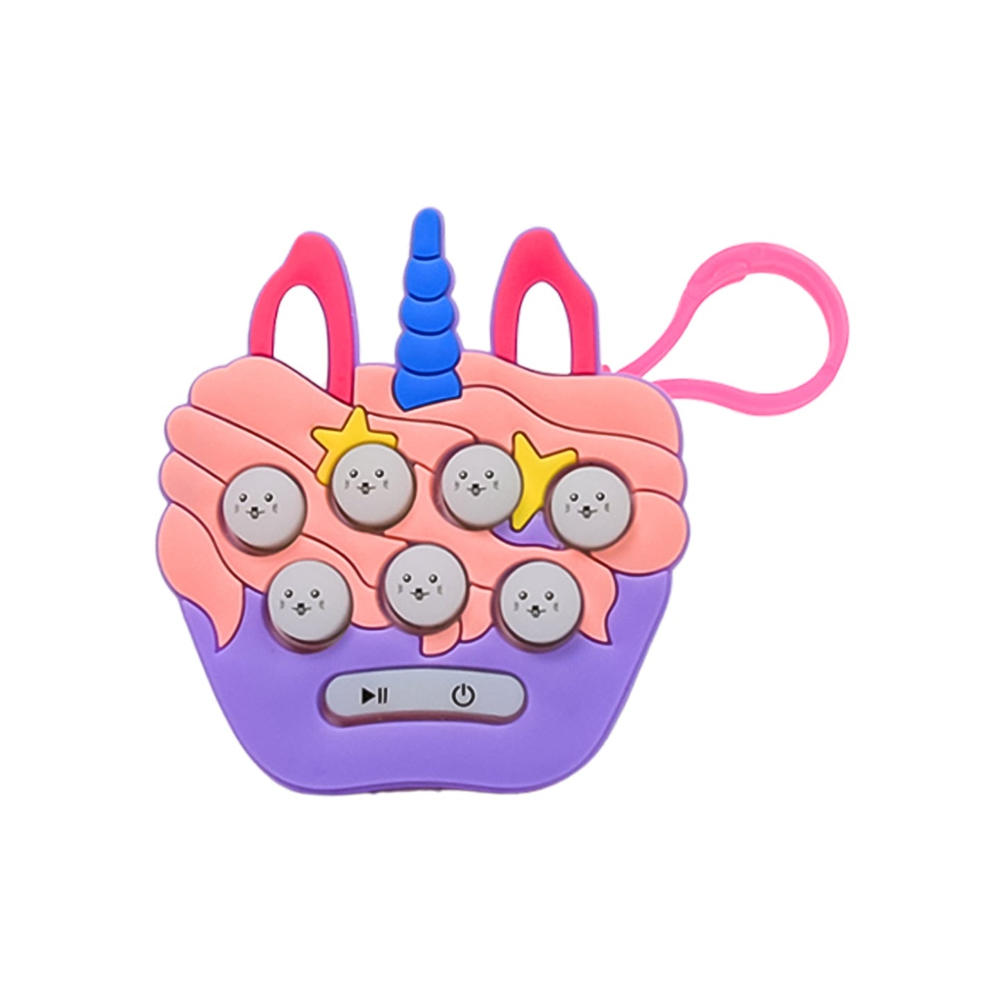 Mini Push Bubbles Game With Keychain  Music Game (1 Pc) - Happy Price - Image 5