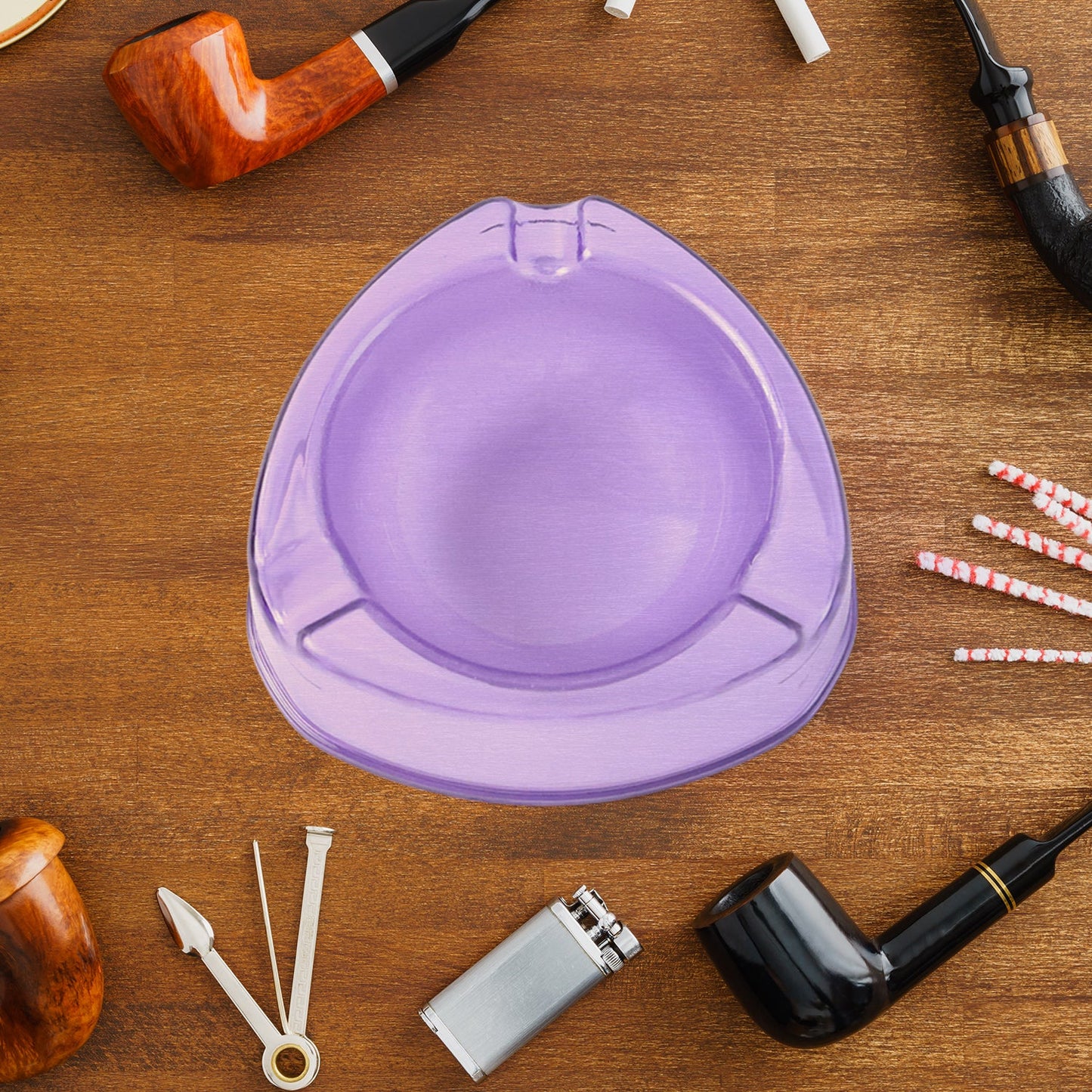 Oblivion Transparent Pueple Plastic Ashtray (1 Pc) - Happy Price - Image 2