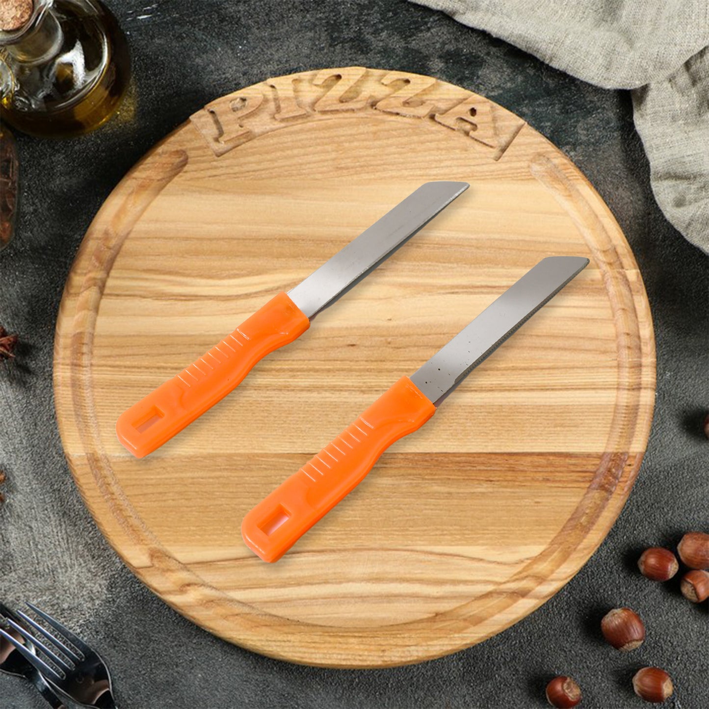 3in1 Multipurpose Stainless Steel Classic Kitchen Knife Set Of 3 For Fruits And Vegetable Chopping  Cutting  Peeling Kitchen Knife  Vegetable Peeler  Plain Knife - Happy Price - Image 3