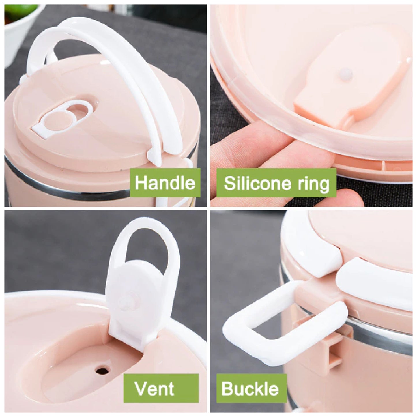 Multi Layer Stainless Steel Hot Lunch Box (3 Layer) - Happy Price - Image 3