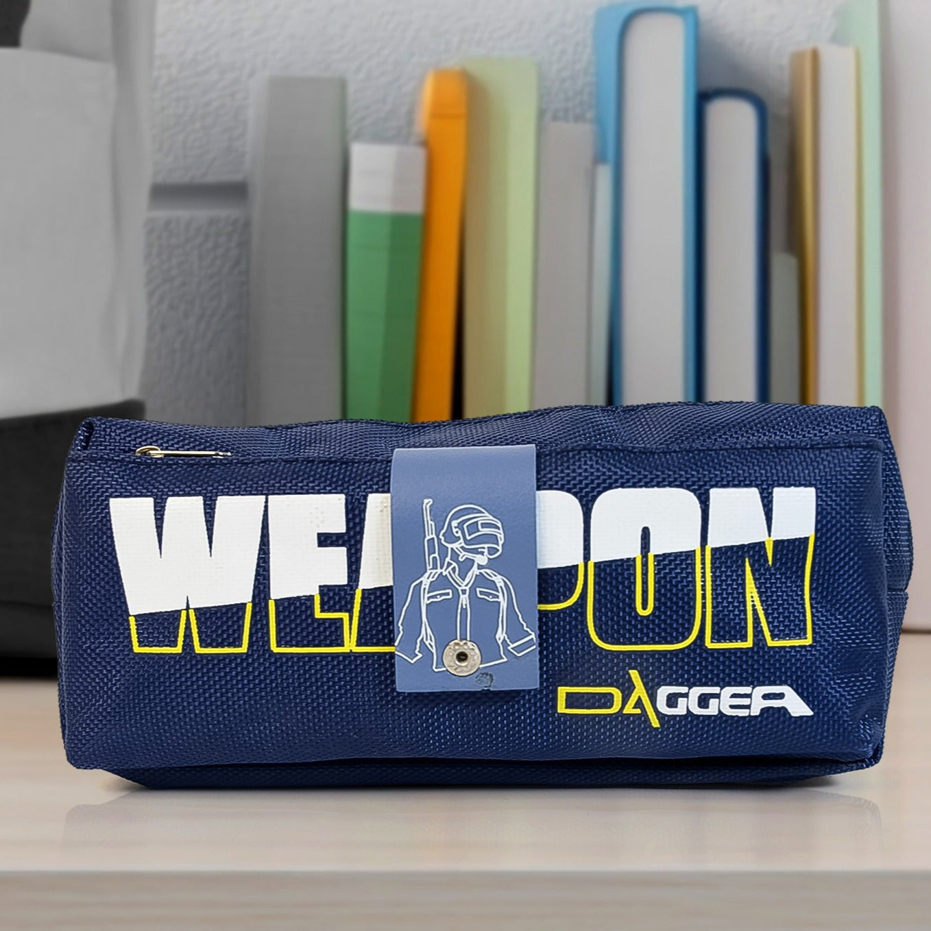 Pencil Pouch With Zipper 1 Pc  2 Compartment) - Happy Price - Image 1