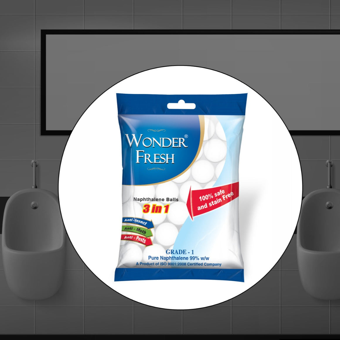 Naphthalene Balls For Clothes Pantry Bathroom Toilet Wardrobe  Wash Basin Urinal Cockroaches. - Happy Price - Image 1