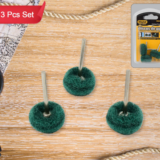 Abrasive Buffing Polishing Wheel Set (3 Pcs) - Happy Price - Image 1