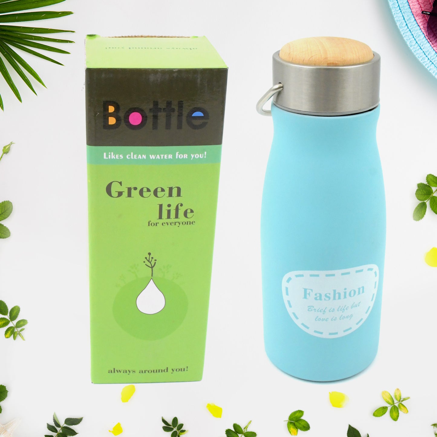 Stainless Steel Water Bottle With Handle Fridge Water Bottle Stainless Steel Water Bottle Leak Proof Rust Proof Hot  Cold Drinks Gym Sipper Bpa Free Food Grade Quality Steel Fridge Bottle For Officegymschool (360 Ml) - Happy Price - Image 5