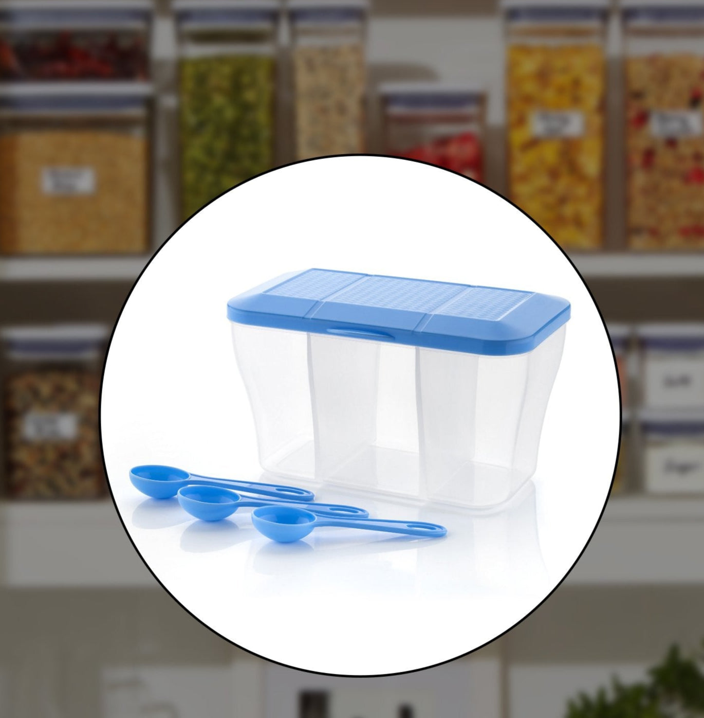 Plastic Square Storage Organiser Container (750ml Capacity) - Happy Price - Image 1