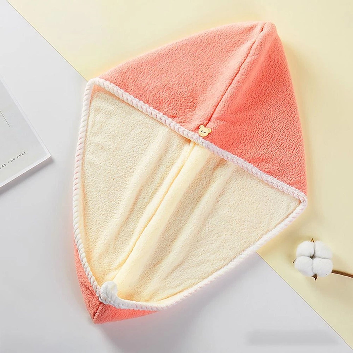 Hair Drying Magic Hair Cap Towel Wrap For Women Bath Towels (1 Pc) - Happy Price - Image 3