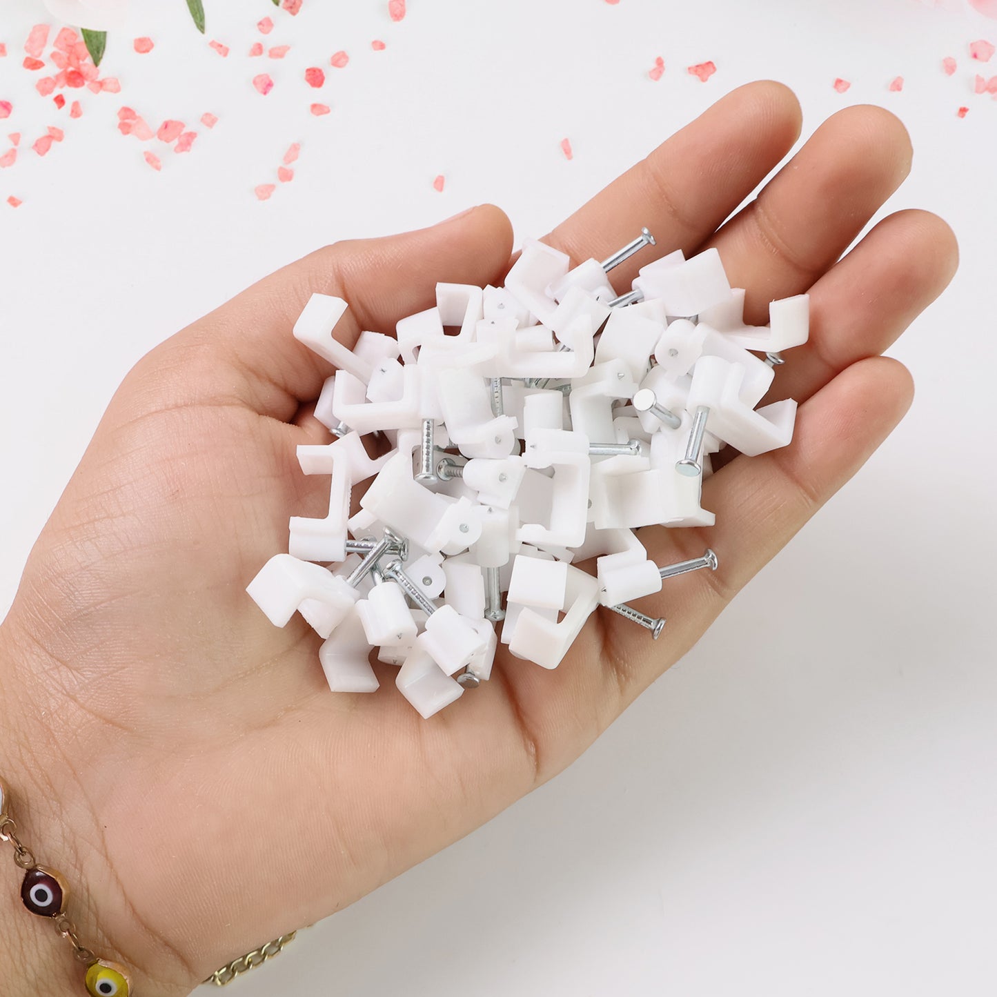 8mm Nail Cable Clips Set (50 Pc) - Happy Price - Image 3