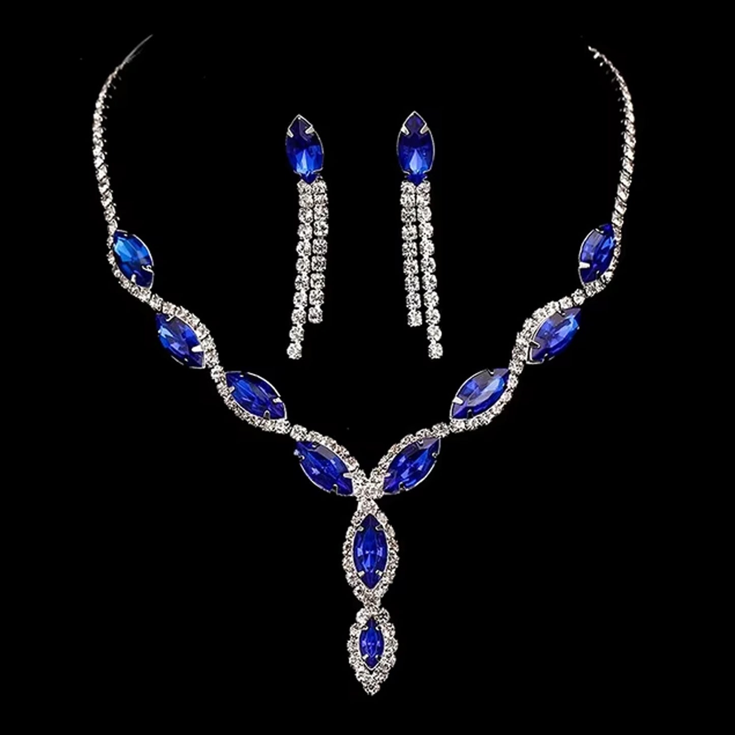 Necklace And Earrings Set Wedding Jewelry Set (1 Set  Mix Color) - Happy Price - Image 4