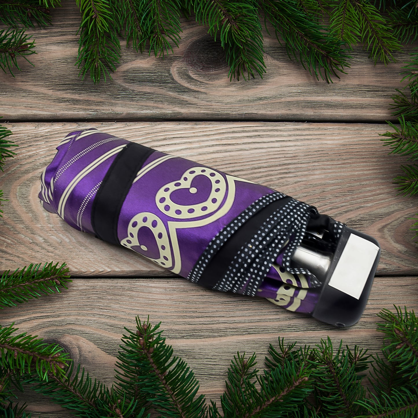 3-fold  5 Floor Sun Protective Solid Foldable Umbrella (1 Pc) - Happy Price - Image 5