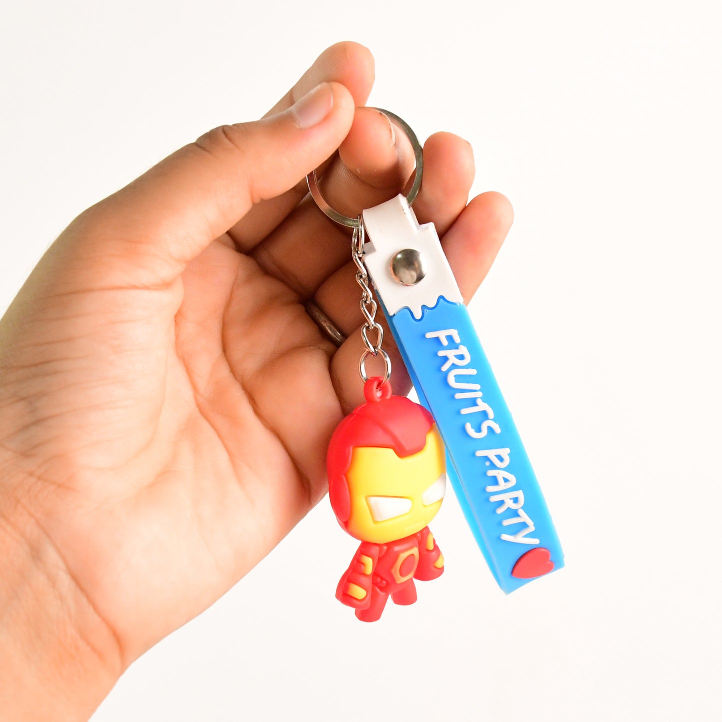 Cute Cartoon Silicone 3d Key Chain With Metal Hook  Strap (Pack Of 1) - Happy Price - Image 4