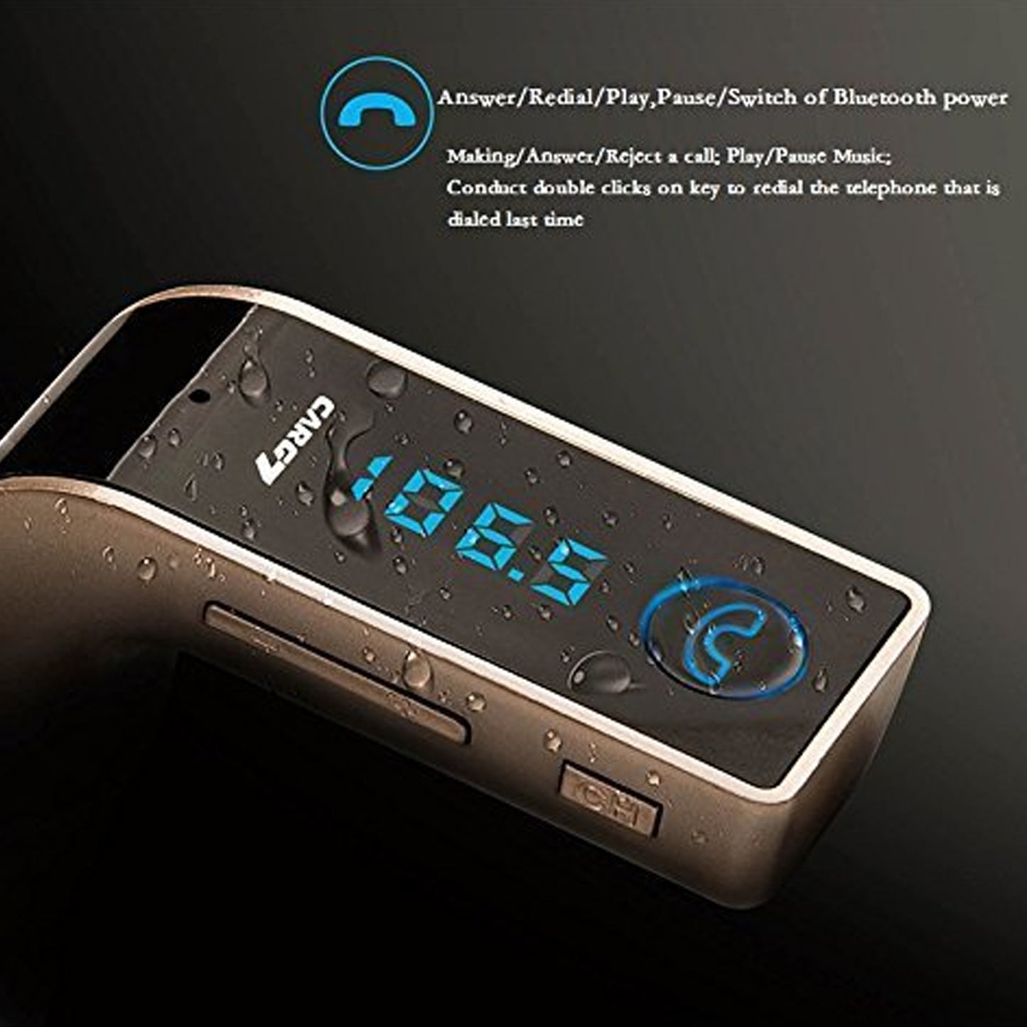 Car G7 With Turbo Charging Lcd Bluetooth Charger Fm Kit Mp3 - Happy Price - Image 4