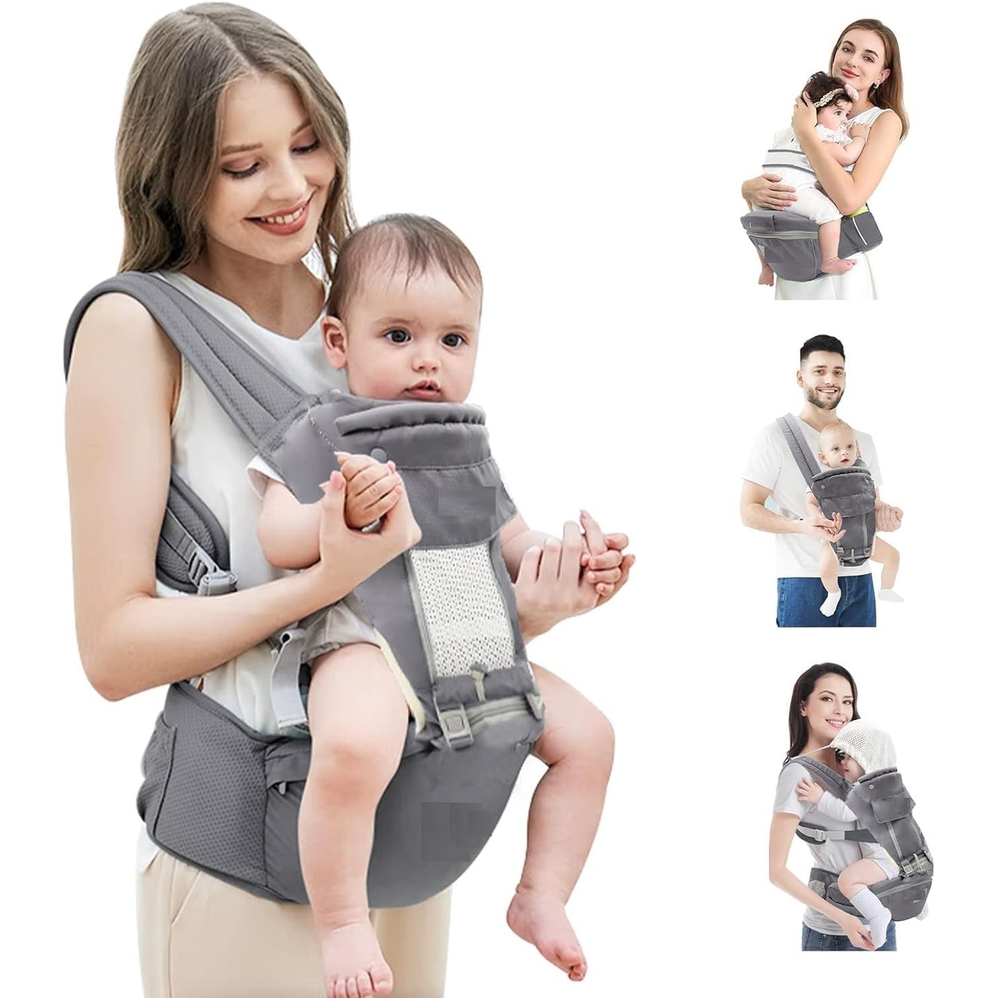 Ergonomic Baby Carrier Bag  Baby Holder Carrier (1 Pc) - Happy Price - Image 5