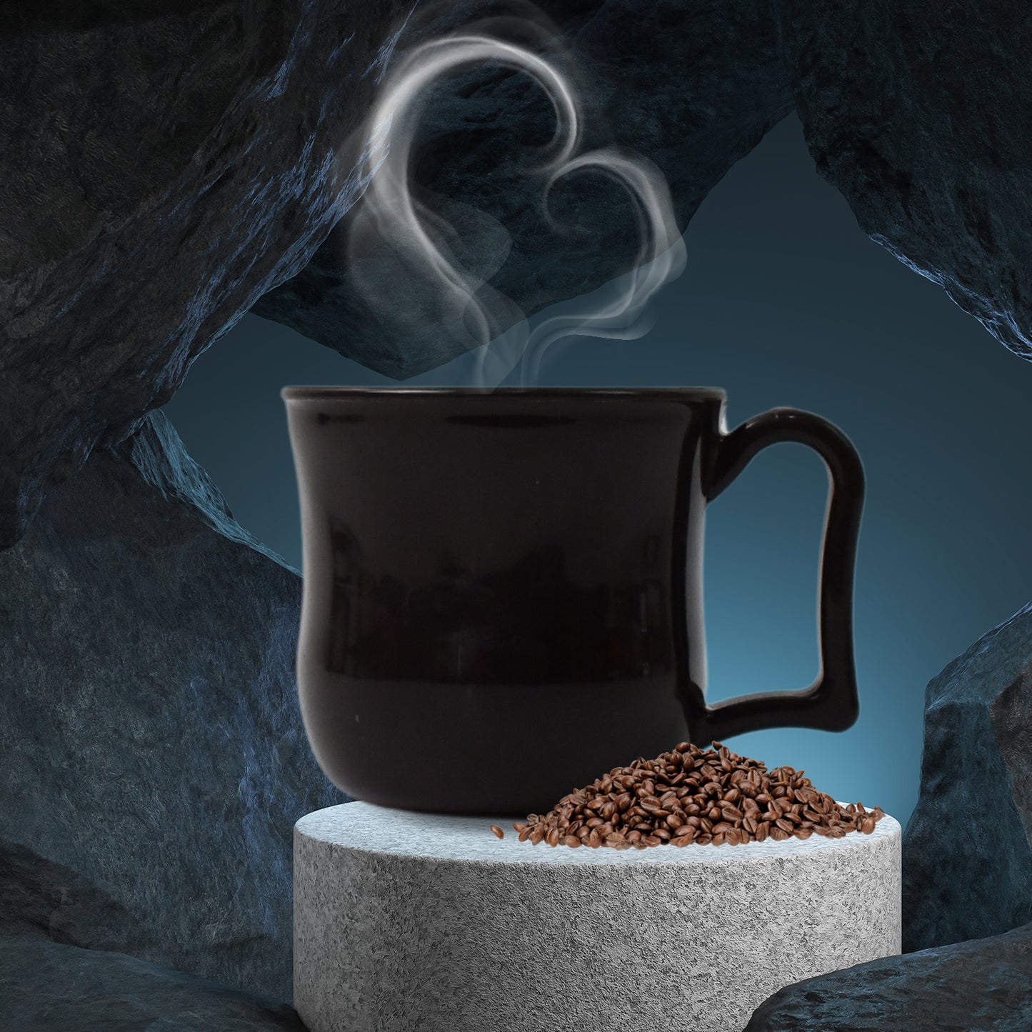 Premium Plastic Coffee  Tea Cups  Mug With Handle (1 Pc  With Color Box  Black) - Happy Price - Image 5