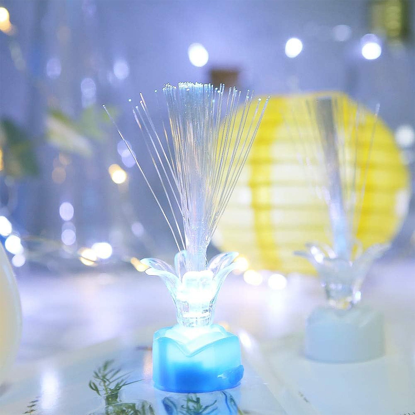 Multi-color Led Fiber Optic Flower Night Lamps (Mix Color  3 Pc) - Happy Price - Image 5