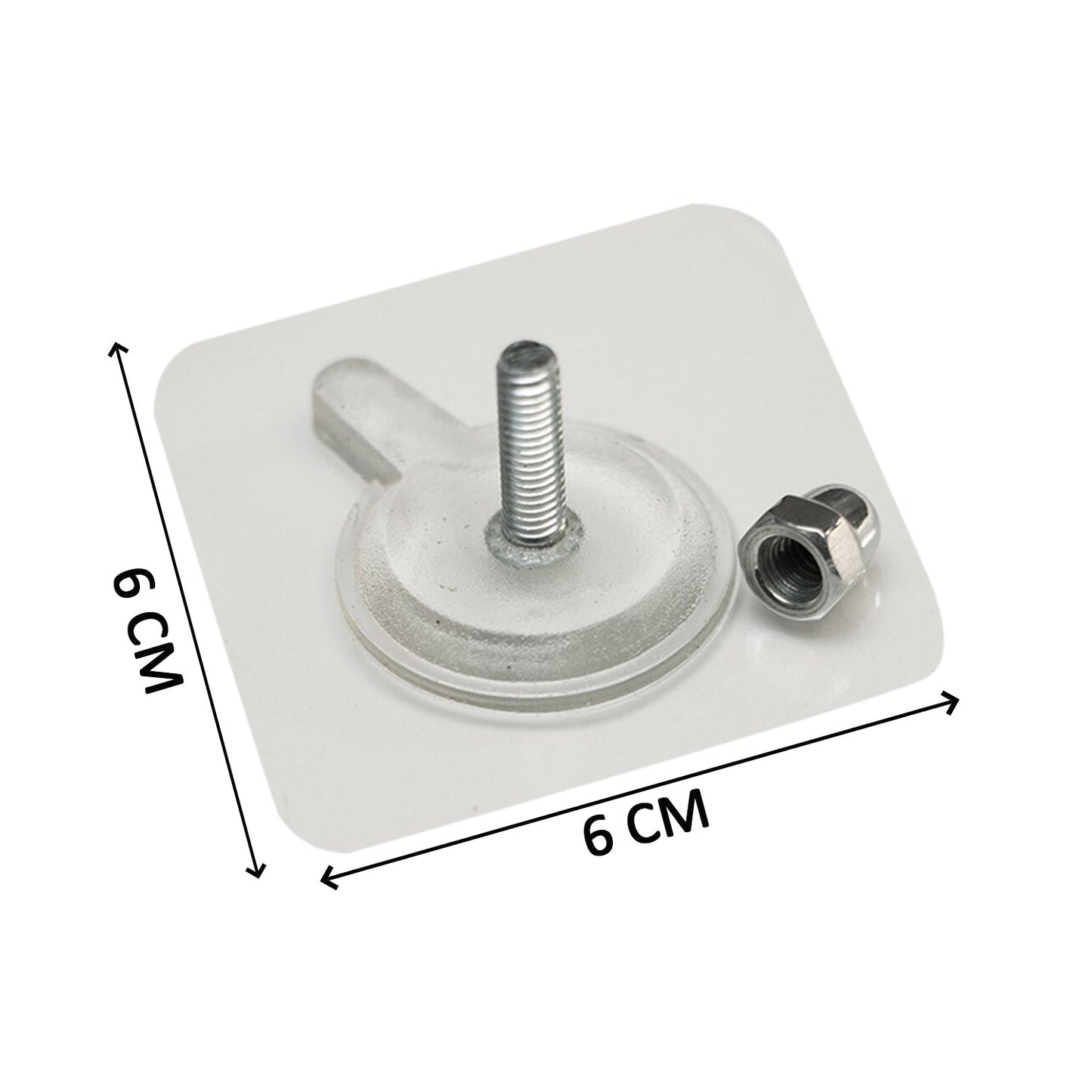 Adhesive Screw Wall Hook Used In All Kinds Of Places Including Household And Offices For Hanging And Holding Stuffs Etc. - Happy Price - Image 5