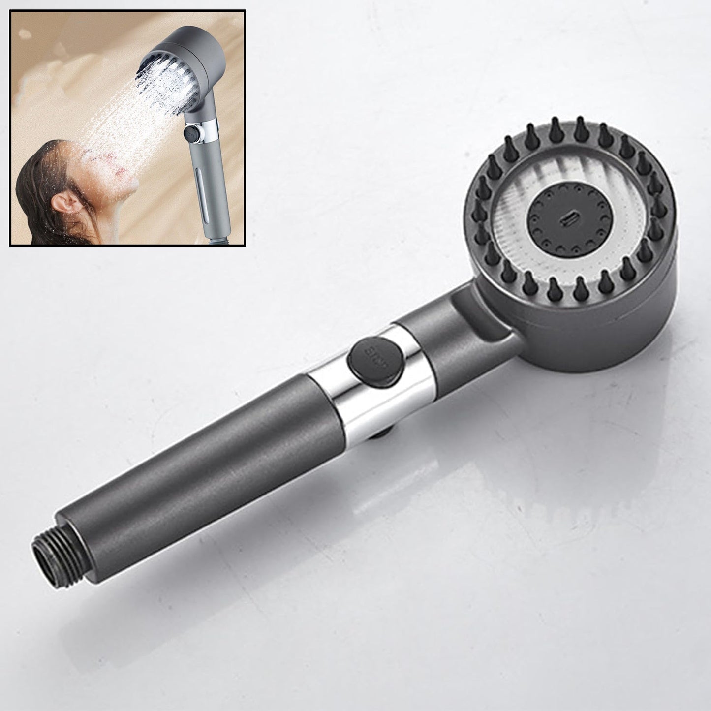 Shower Filter Shower Head Adjustment Shower Head (3 Modes  1 Pc) - Happy Price - Image 2