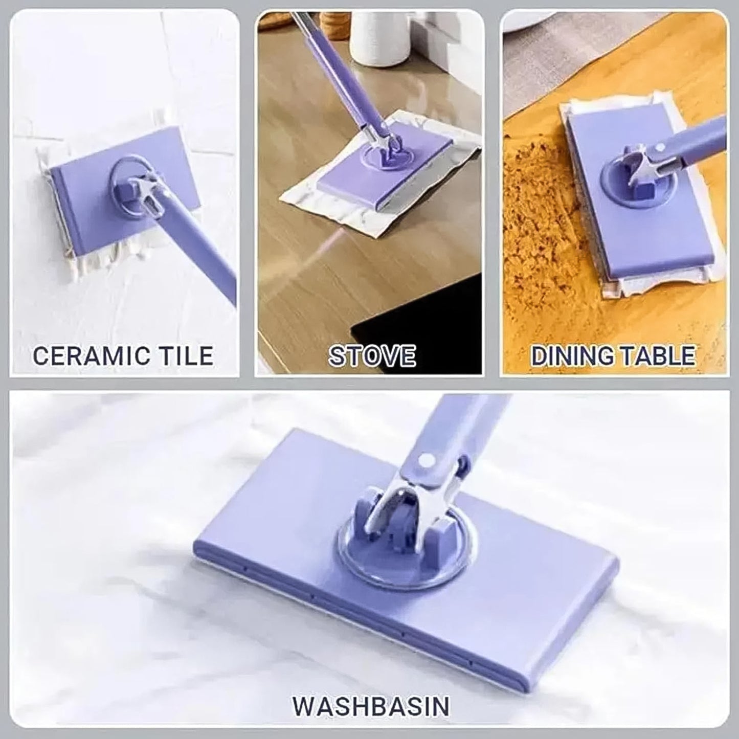 Automatic Cloth Changing Mini Mop With Push Pull Cloth Changing Handle (1 Pc) - Happy Price - Image 5